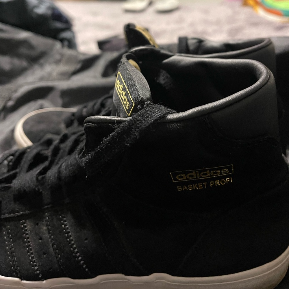 Adidas Basket Profi Black and Gold Men's Sneakers